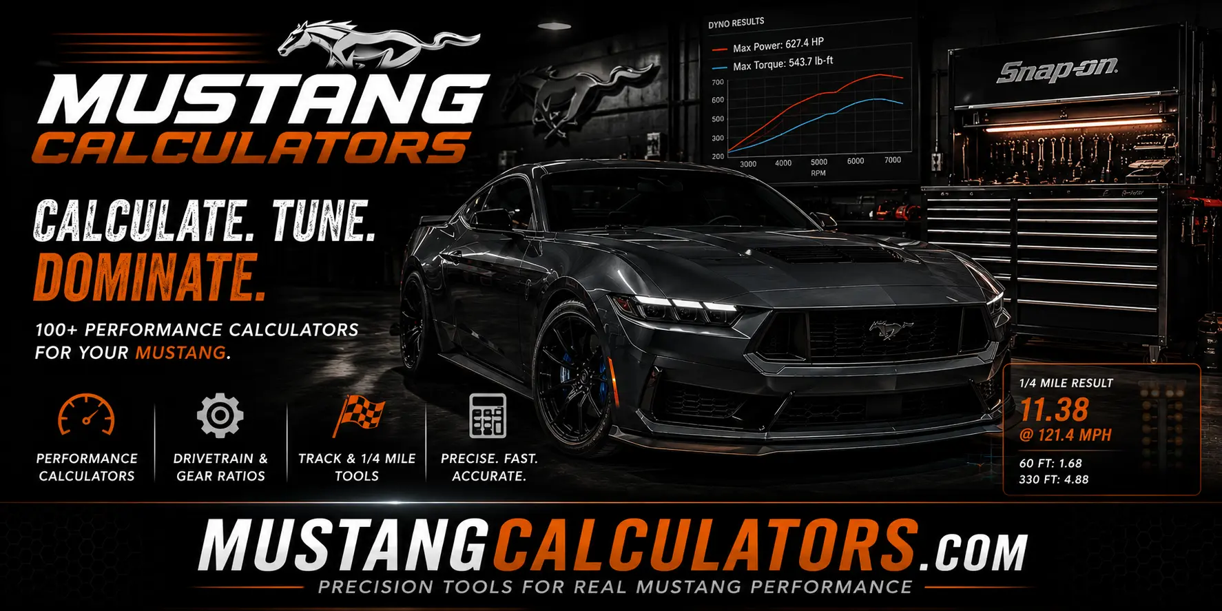 Mustang Calculators — Mustang-focused automotive calculators